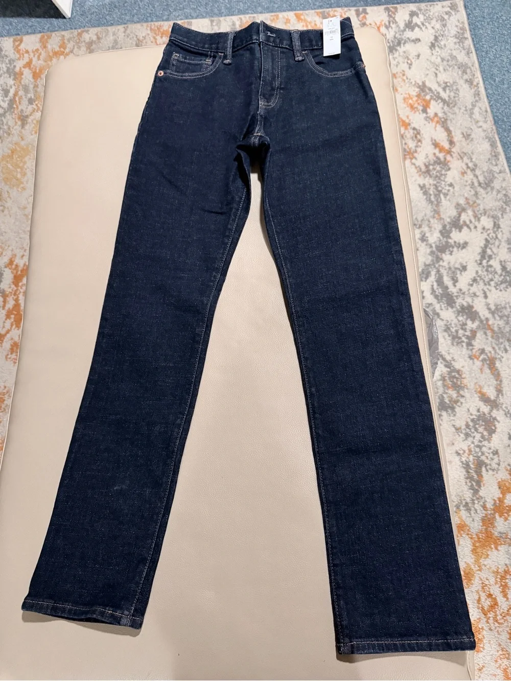 Boy's Dark Indigo Straight-Leg Jeans